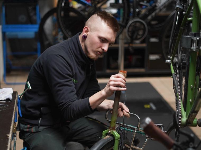 Fahrrad Reparatur in der Grupetto Meisterwerkstatt